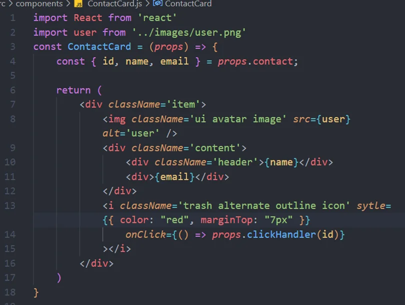 Jak stworzyć contact managera za pomocą React? 5 reactkontakt4
