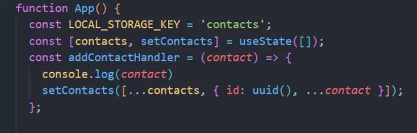 Jak stworzyć contact managera za pomocą React? 7 reactkontakt6