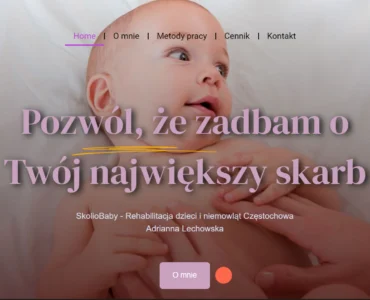 Ostatnia realizacja dla SkolioBaby 4 Strona internetowa - SkolioBaby